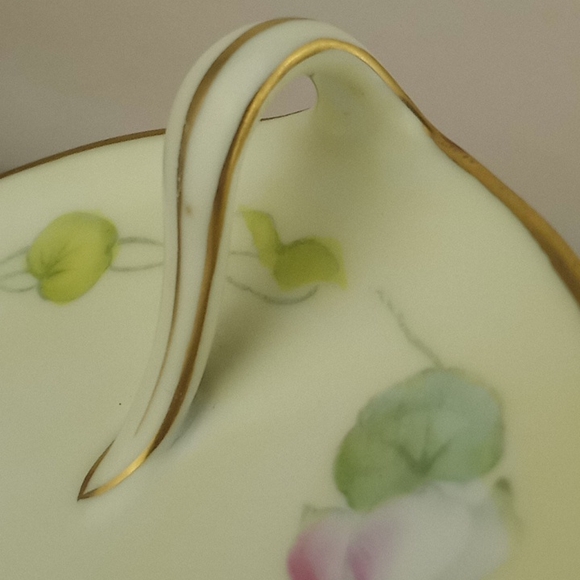 Vintage P.T. hand painted Bavaria Tirscenreuth appetizer plate art nouveau - Picture 6 of 9